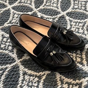 Dunion black loafer with tassels size 7.5